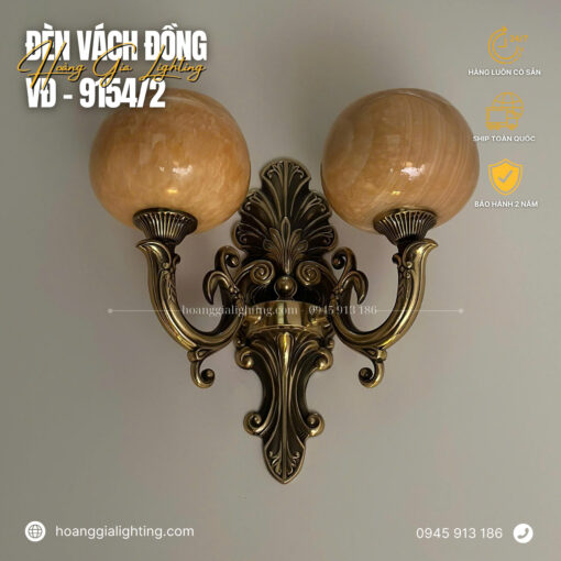 Đèn vách đồng VĐ 9154/2