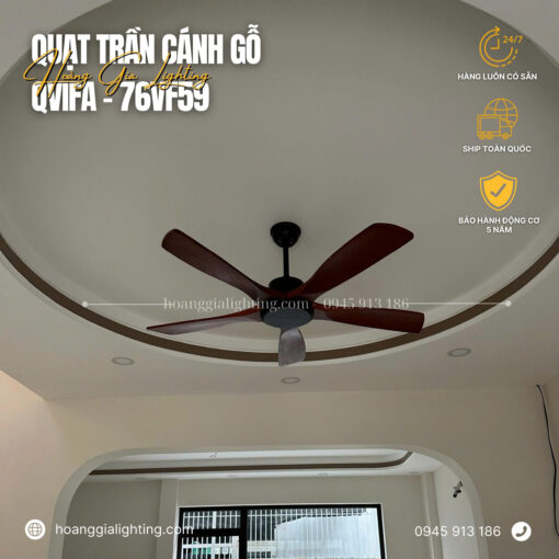 Quạt trần cánh gỗ QViFa-76VF59