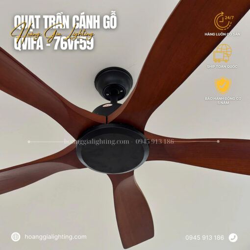 Quạt trần cánh gỗ QViFa-76VF59