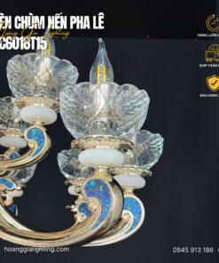 Đèn chùm nến pha lê DC6018T15