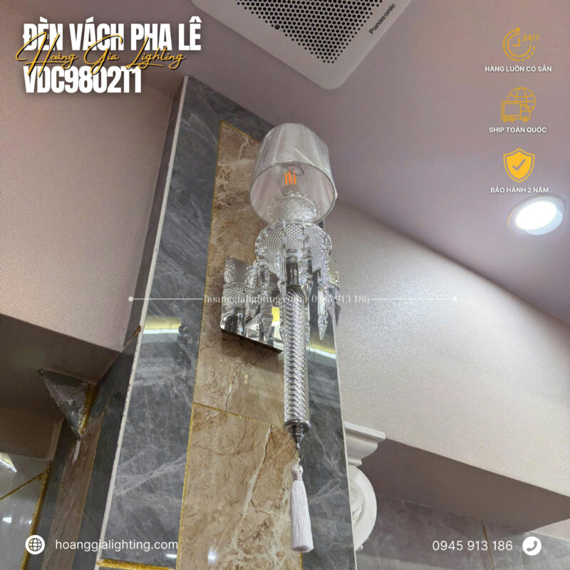 Đèn vách pha lê VDC9802T1