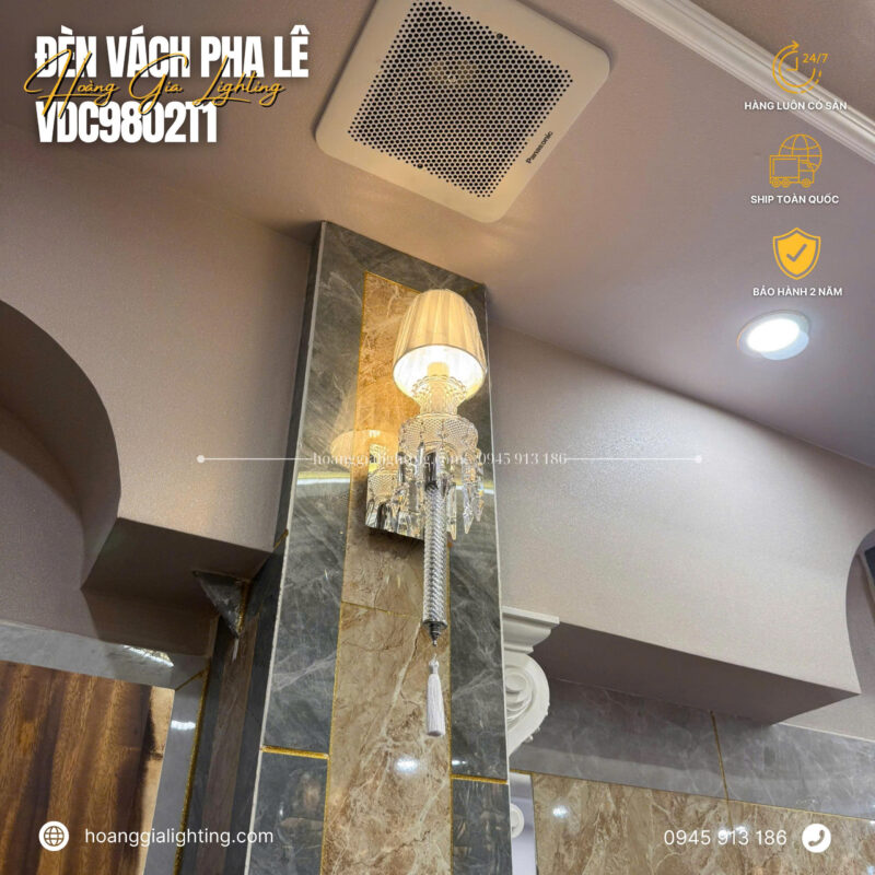 Đèn vách pha lê VDC9802T1