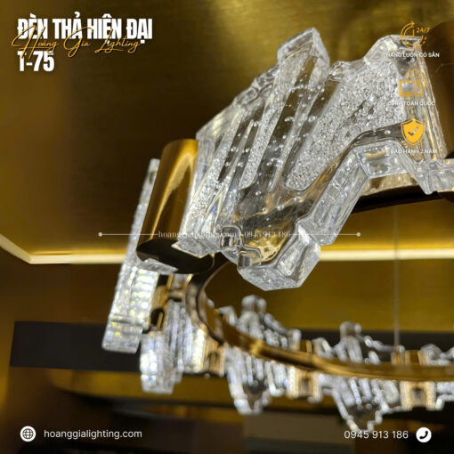 Đèn thả pha lê T-75