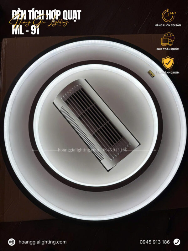Quạt trần đèn không cánh ML-91