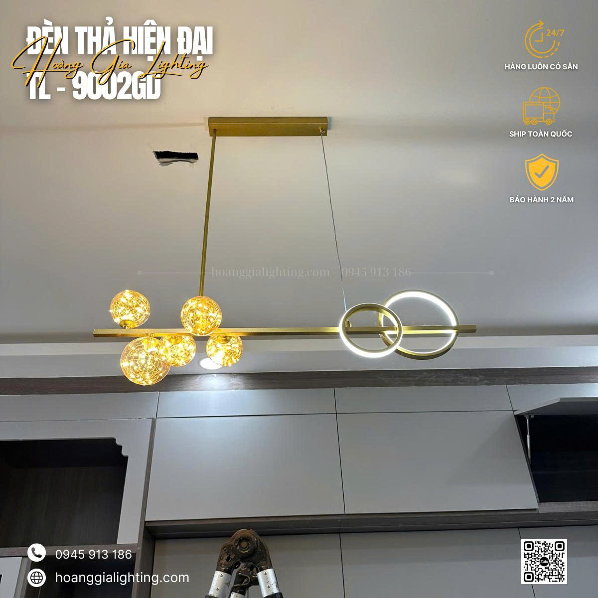 Đèn thả pha lê TPL-9821/2 Đèn thả pha lê TPL-9821/2