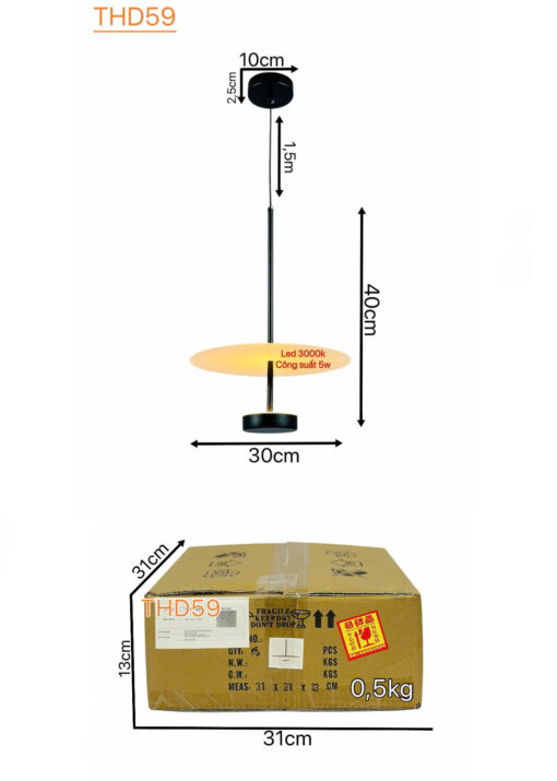 Đèn thả hiện đại THD59