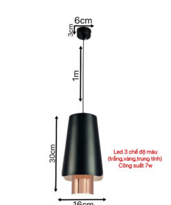 Đèn thả hiện đại THD96 Đen