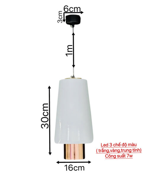 Đèn thả hiện đại THD96 Trắng