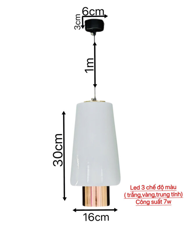 Đèn thả hiện đại THD96 Trắng