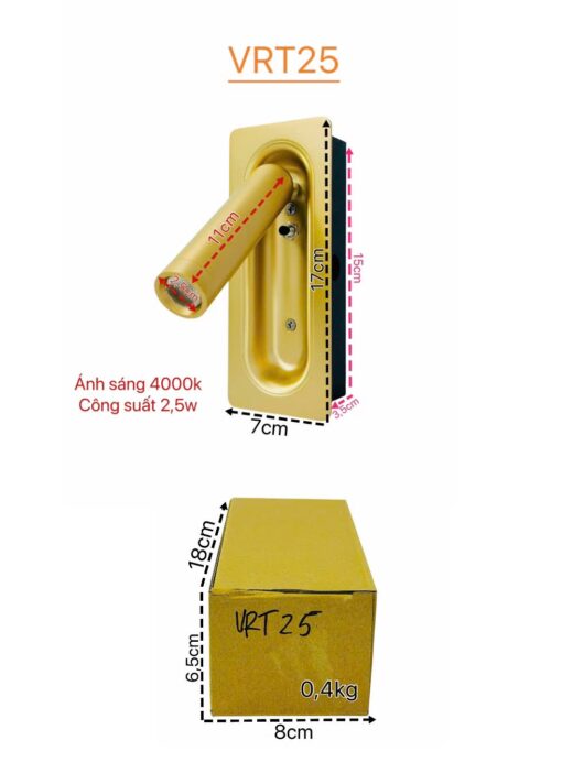 Đèn vách rọi VRT25