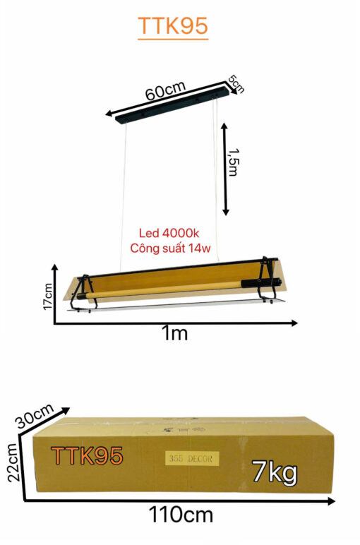 Đèn thả bàn ăn TTK95