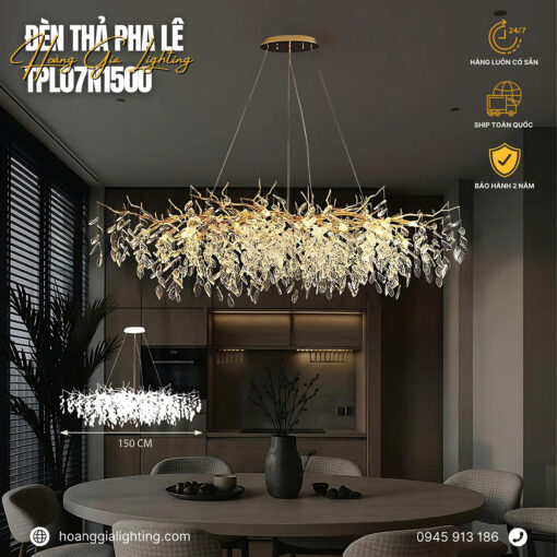 Đèn thả pha lê TPL07N1500
