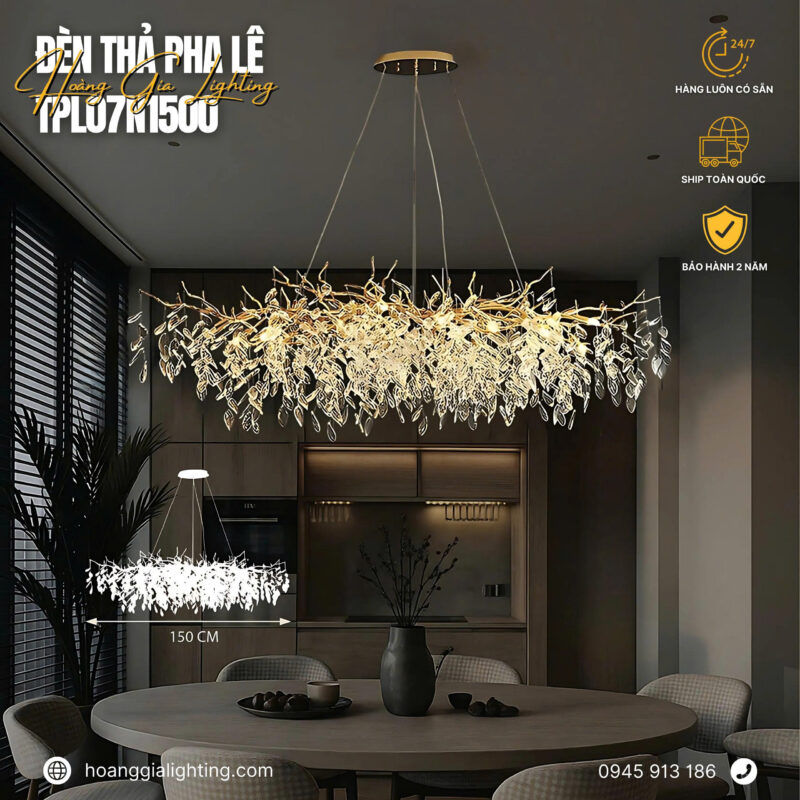 Đèn thả pha lê TPL07N1500