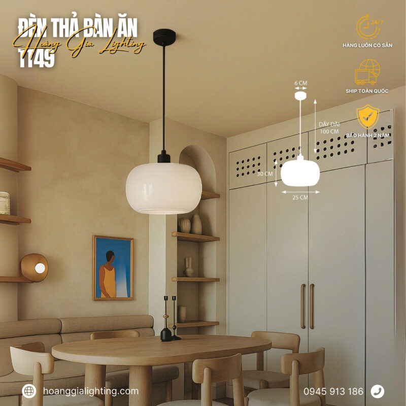 Đèn thả thủy tinh TT49