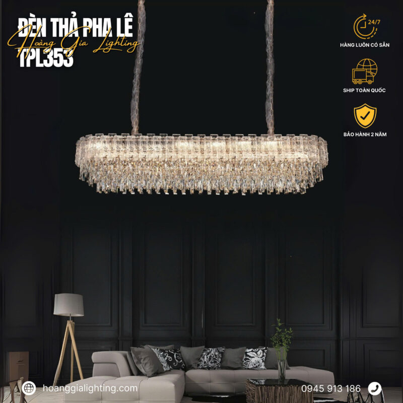 đèn trang trí nội thất của mọi nhà Đèn thả pha lê TPL353