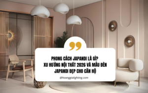 Đèn thả phong cách JAPANDI