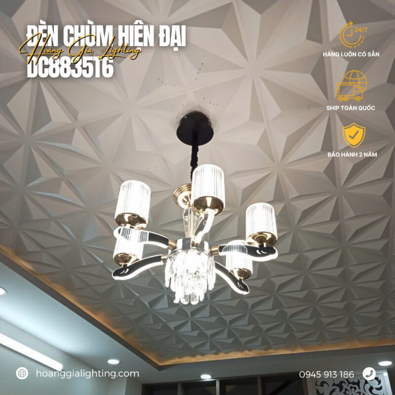 Đèn chùm nến pha lê DC8835T6