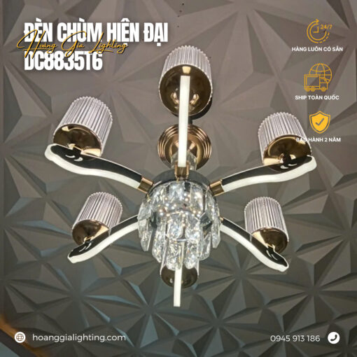 Đèn chùm nến pha lê DC8835T6