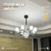 Đèn chùm nến pha lê DC8835T8
