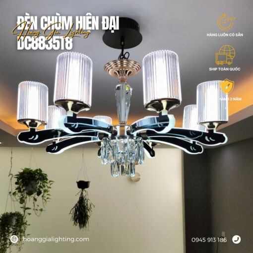 Đèn chùm nến pha lê DC8835T8