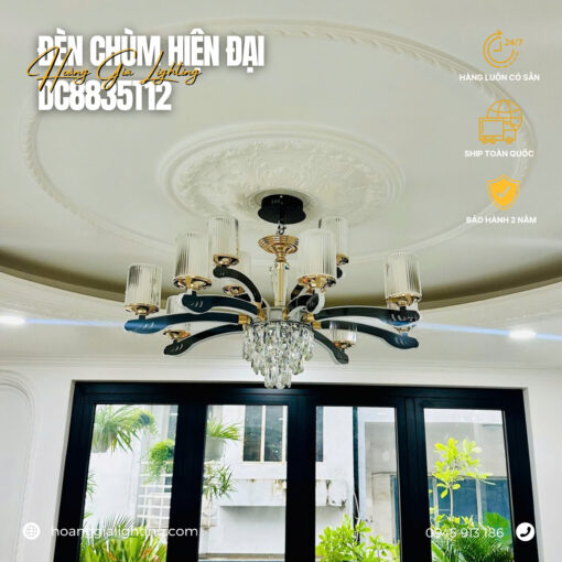 Đèn chùm nến pha lê DC8835T12