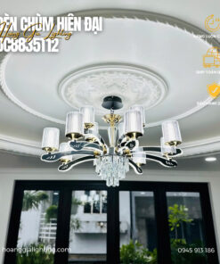Đèn chùm nến pha lê DC8835T12