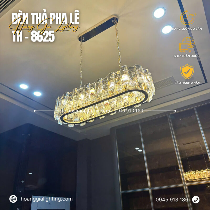 đèn trang trí nội thất của mọi nhà Đèn thả pha lê TH-8625
