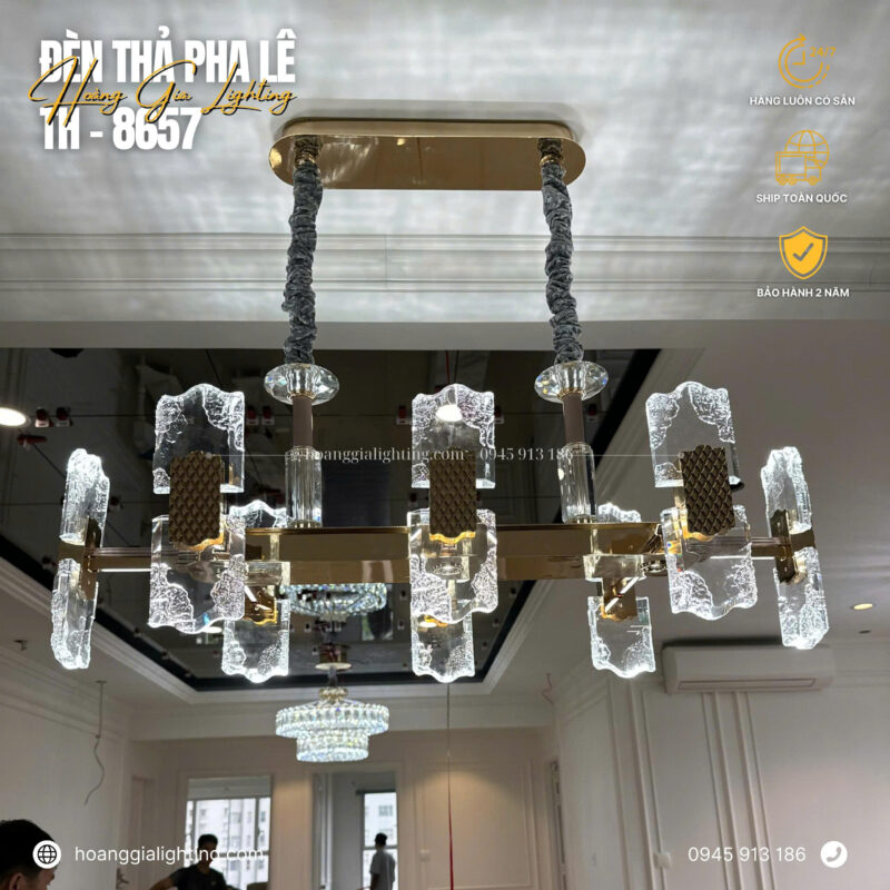 Đèn thả pha lê TH-8657