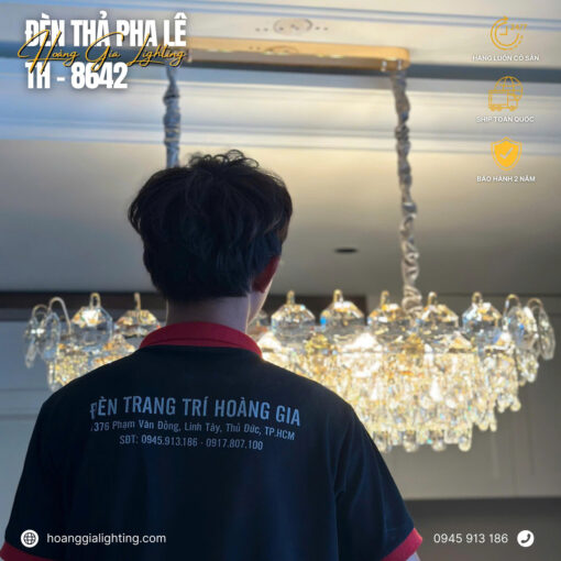 Đèn thả pha lê TH-8642
