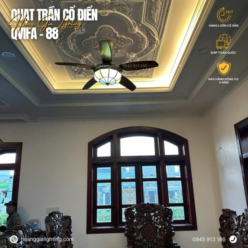 Quạt trần cổ điển QViFa-88