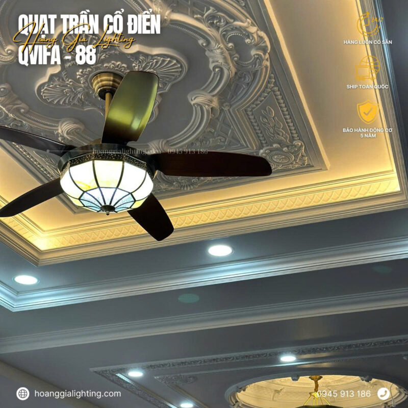 Quạt trần cổ điển QViFa-88