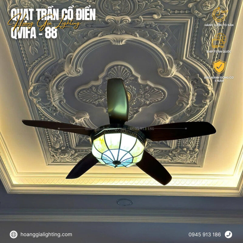 Quạt trần cổ điển QViFa-88