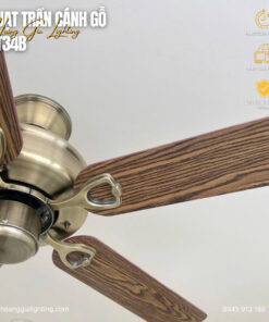 Quạt trần cánh gỗ QT34B