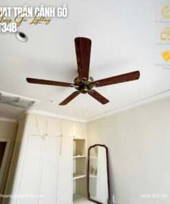 Quạt trần cánh gỗ QT34B