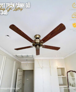 Quạt trần cánh gỗ QT34B