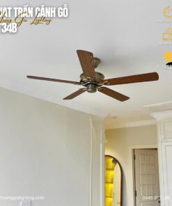 Quạt trần cánh gỗ QT34B