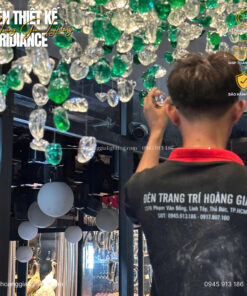 ĐÈN THIẾT KẾ HÌNH VIÊN ĐÁ LỤC BẢO