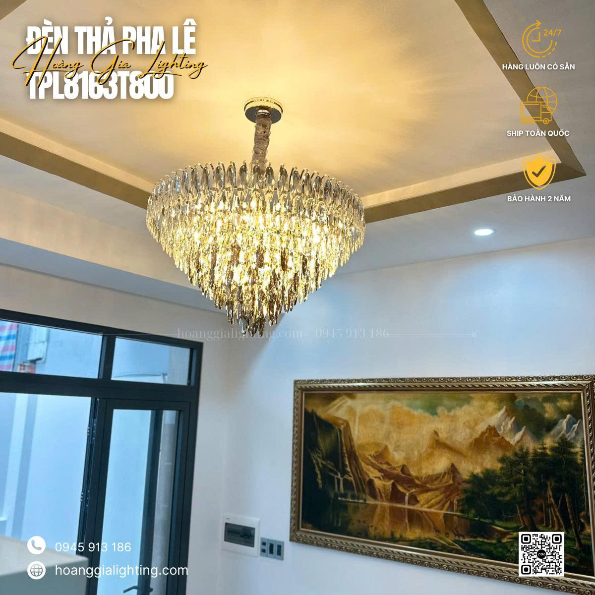 Đèn thả pha lê TPL8163T800 Đèn thả pha lê TPL8163T800