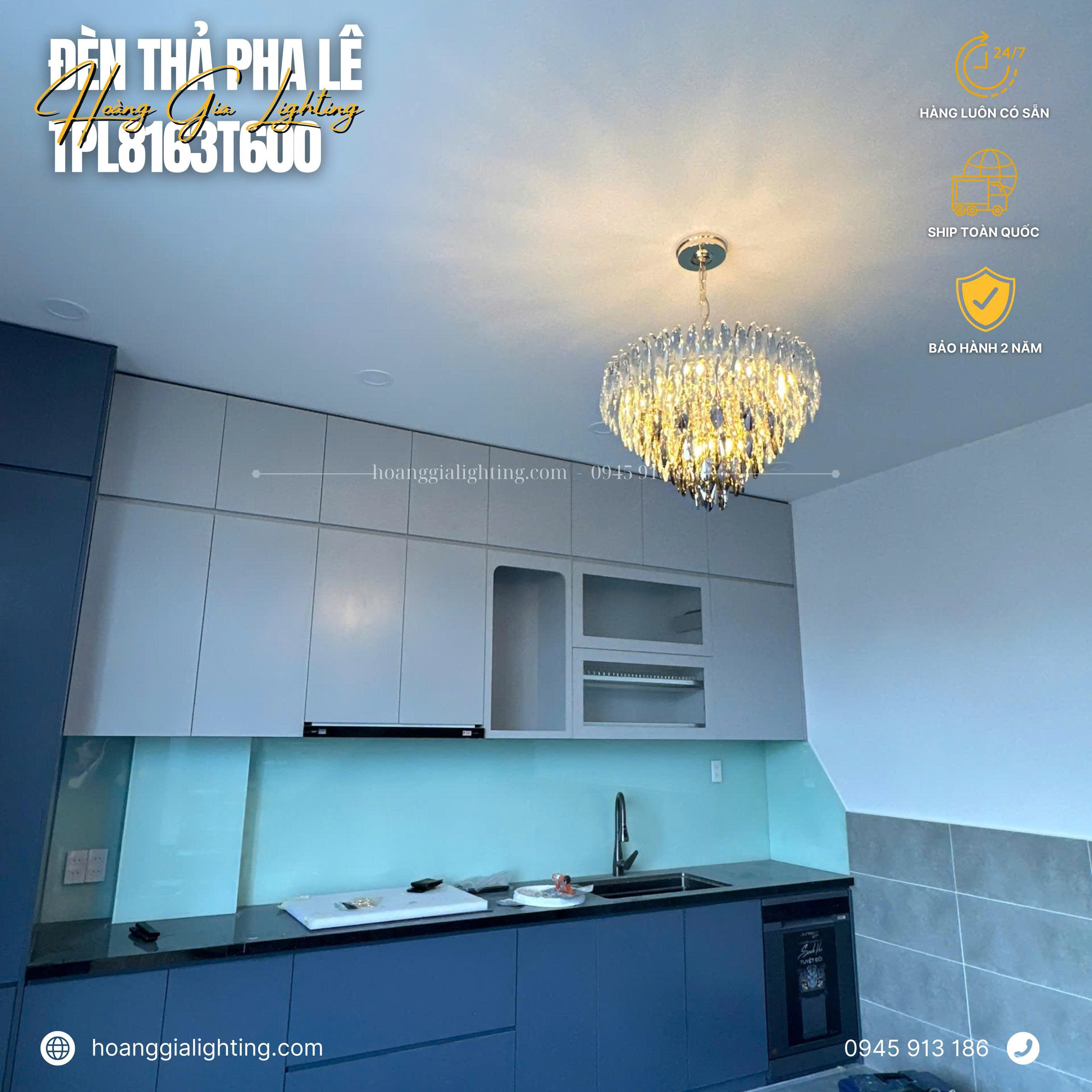 Đèn thả pha lê TPL8163T600 Đèn thả pha lê TPL8163T600