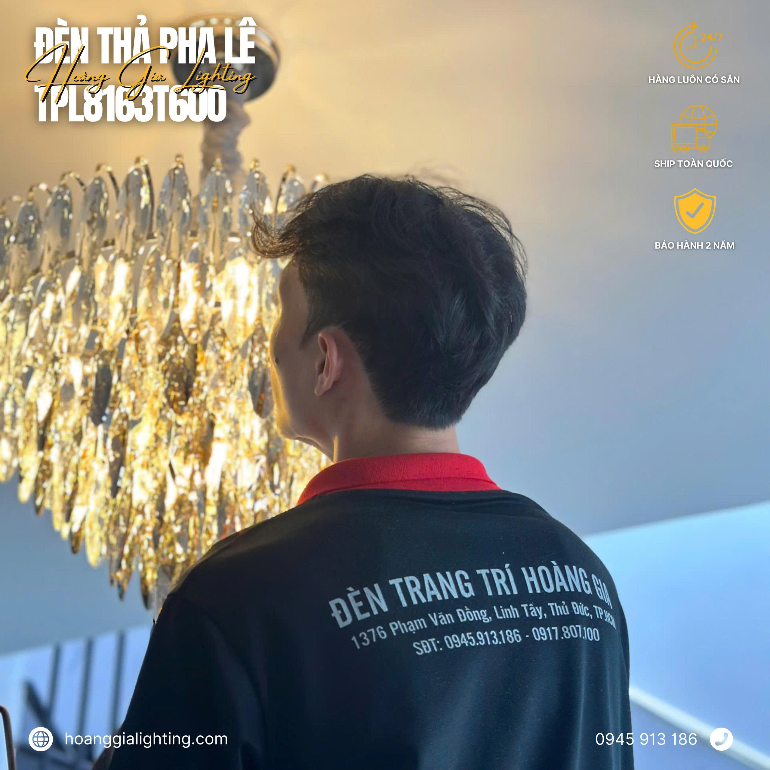 Đèn thả pha lê TPL8163T600 Đèn thả pha lê TPL8163T600