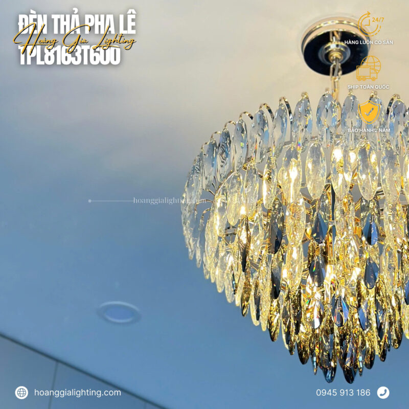 Đèn thả pha lê TPL8163T600