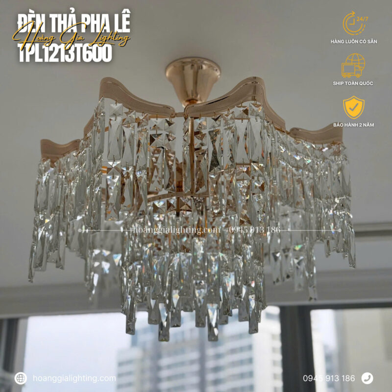 Đèn thả pha lê TPL1213T600