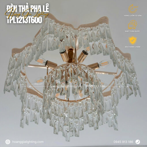 Đèn thả pha lê TPL1213T600