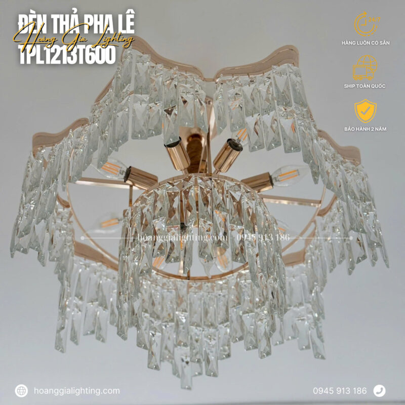Đèn thả pha lê TPL1213T600