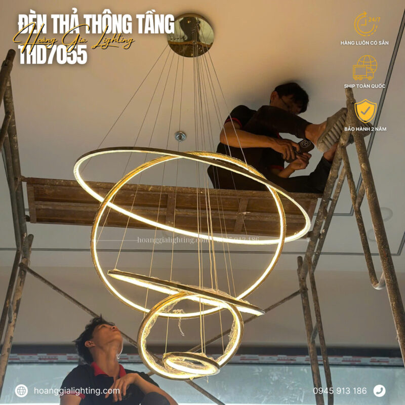 Đèn thả thông tầng THD7055