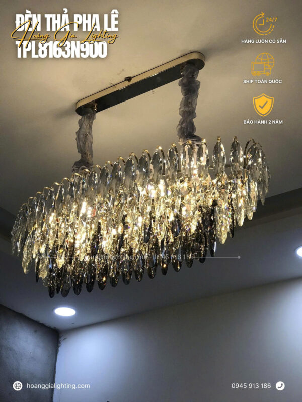 đèn trang trí nội thất của mọi nhà Đèn thả pha lê TPL8163T900