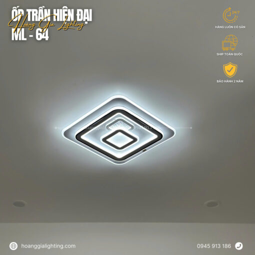 Đèn ốp trần mica ML-64