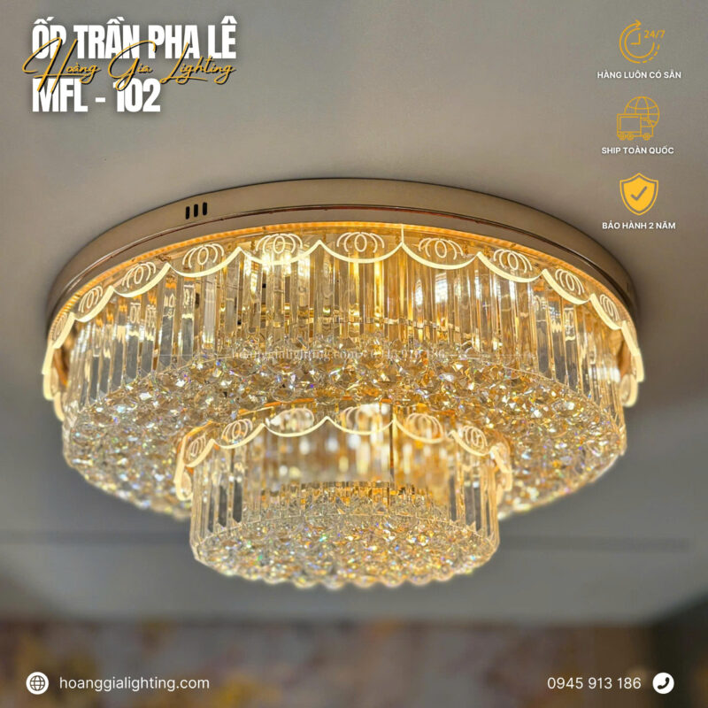 Đèn mâm pha lê MFL-102
