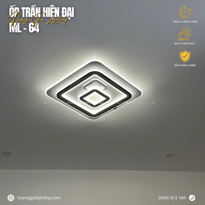 Đèn ốp trần mica ML-64