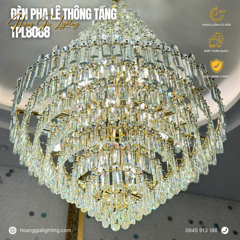 Đèn thả pha lê TPL8088 